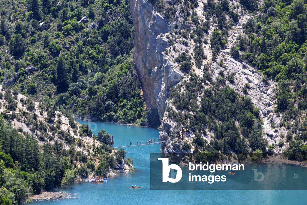 Congost de Mont-Rebei in the Pre-Pyrenees of Lleida, Catalonia, Serra del Montsec, La Noguera, Lleida, Spain

The Montrebei Gorge (in Catalan Congost de Mont-Rebei) is a place that is located between the provinces of Huesca and Lérida (Spain), between the regions of Ribagorza and Pallars Jussà, It is constituted in the narrowest part by which the Noguera Ribagorzana river, which constitutes the natural border between Aragon and Catalonia, crosses the Montsec mountain range, walls in vertical fall of more than 500 meters and a width at its minimum point of 20 meters , The Catalan part is part of the Noguera Nature Reserve, It is within the Sierra del Montsec Natural Interest Area, 2020 (photo)