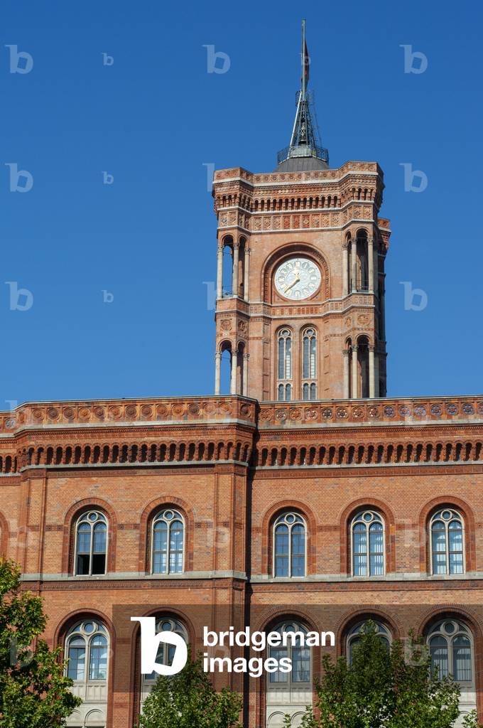 The Rotes Rathaus (Red City Hall) of Berlin, located in the Mitte district, Berlin, Germany (photo)