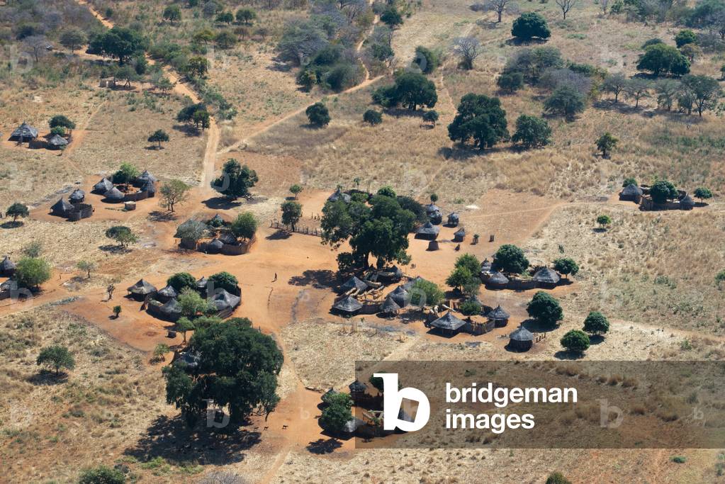 Aerial View of Mukuni Village, Zambia 2013 (photo)