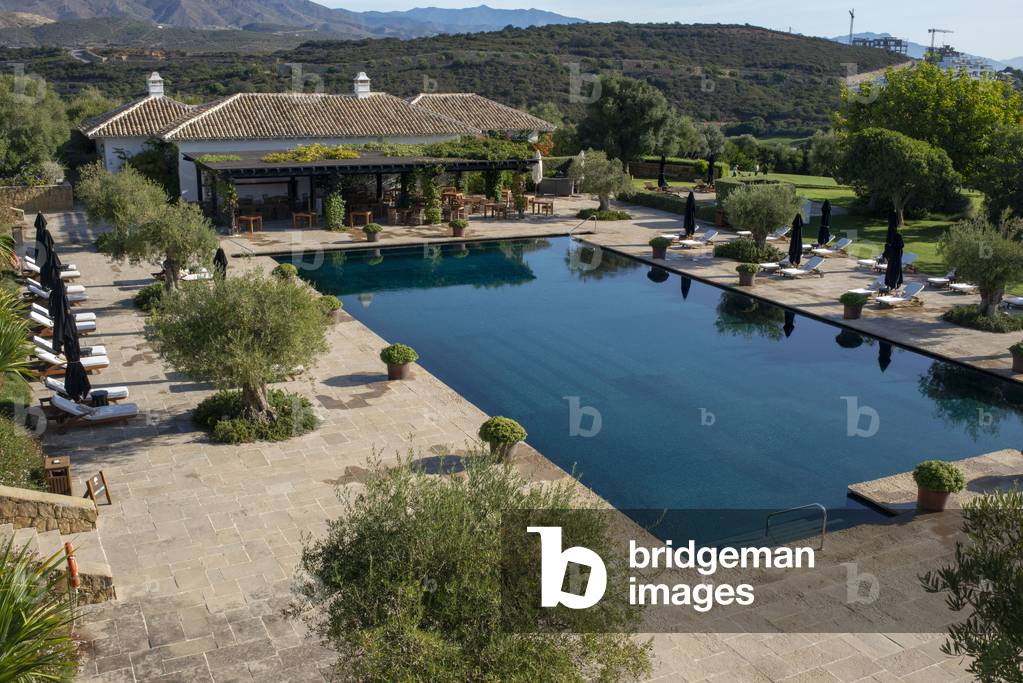 Pool of Finca Cortesin hotel in Malaga, Costa del Sol, Andalusia, Spain (photo)