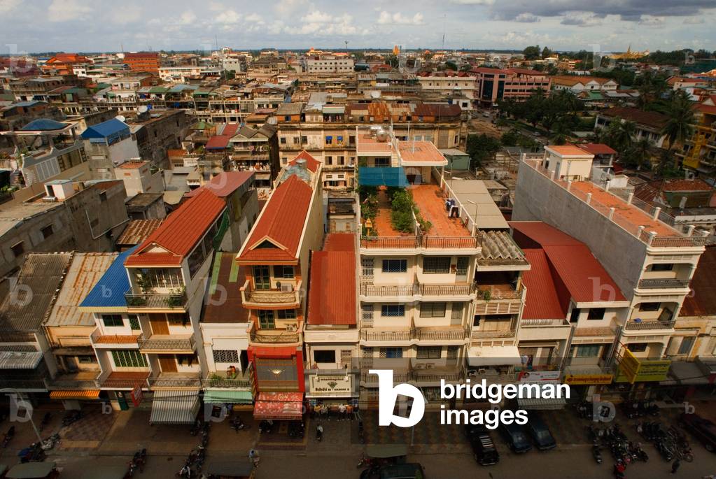 Aerial View of the Buildings in Phnom Penh, Cambodia (photo)