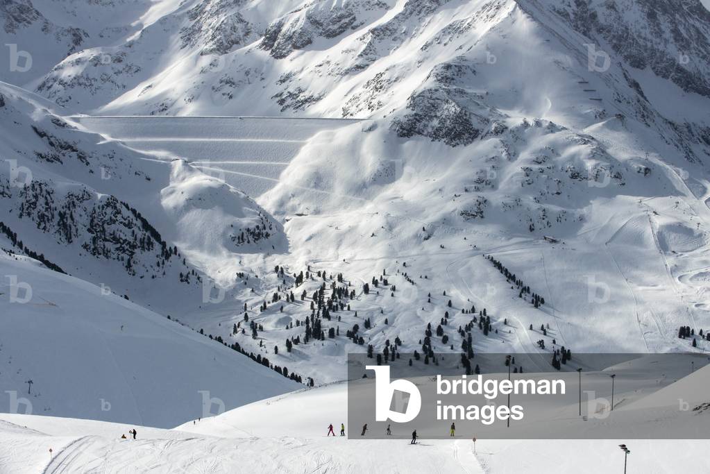 Kuhtai sky resort village and ski slopes near Innsbruck Tyrol Austria, 2020 (photo)