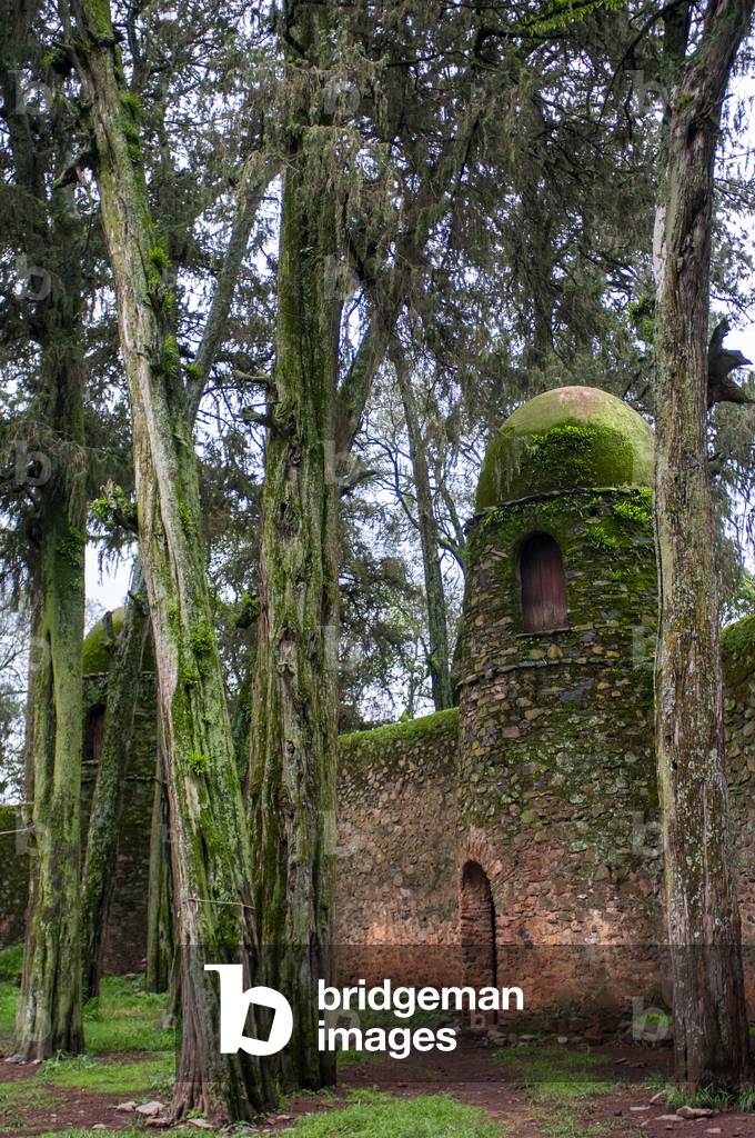 Debre Berhan Selassie church or Trinity and Mountain Light in Gondar, Amhara region, Ethiopia (photo)