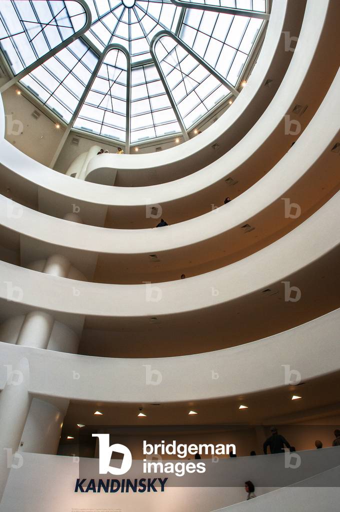 Large atrium within the Guggenheim Museum, New York City, 2021 (photo)