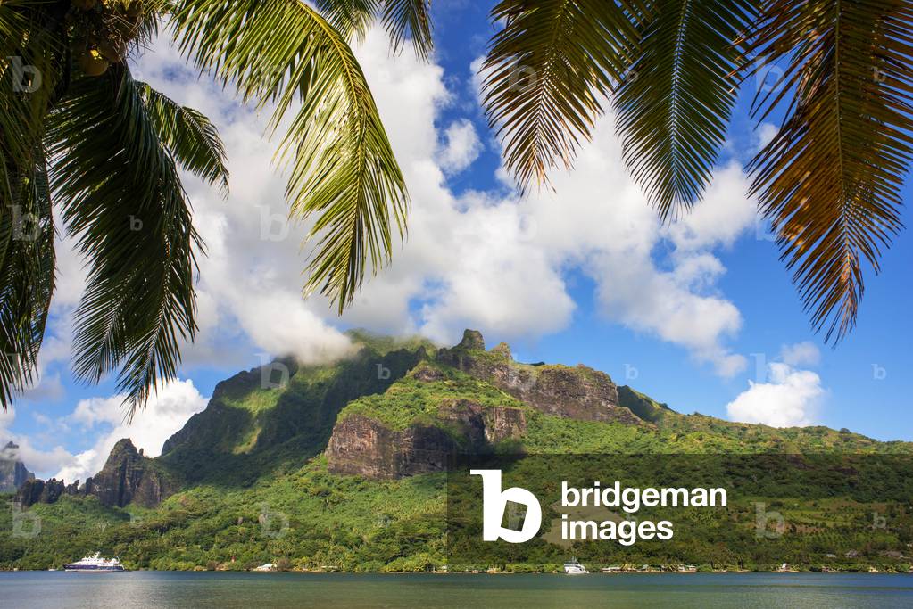 Hanse explorer private cruise anchored in Moorea, French Polynesia, Society Islands, South Pacific, 2020 (photo)