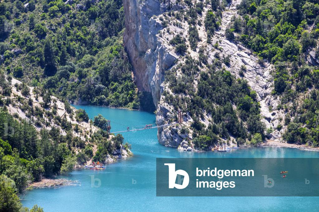Congost de Mont-Rebei in the Pre-Pyrenees of Lleida, Catalonia, Serra del Montsec, La Noguera, Lleida, Spain

The Montrebei Gorge (in Catalan Congost de Mont-Rebei) is a place that is located between the provinces of Huesca and Lérida (Spain), between the regions of Ribagorza and Pallars Jussà, It is constituted in the narrowest part by which the Noguera Ribagorzana river, which constitutes the natural border between Aragon and Catalonia, crosses the Montsec mountain range, walls in vertical fall of more than 500 meters and a width at its minimum point of 20 meters , The Catalan part is part of the Noguera Nature Reserve, It is within the Sierra del Montsec Natural Interest Area, 2020 (photo)