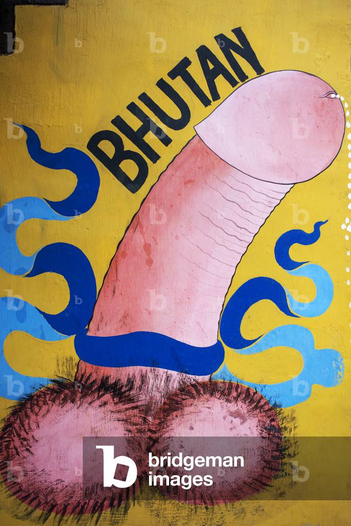 Phallus Painting at a Residential House, Paro, Bhutan, 2021 (photo)