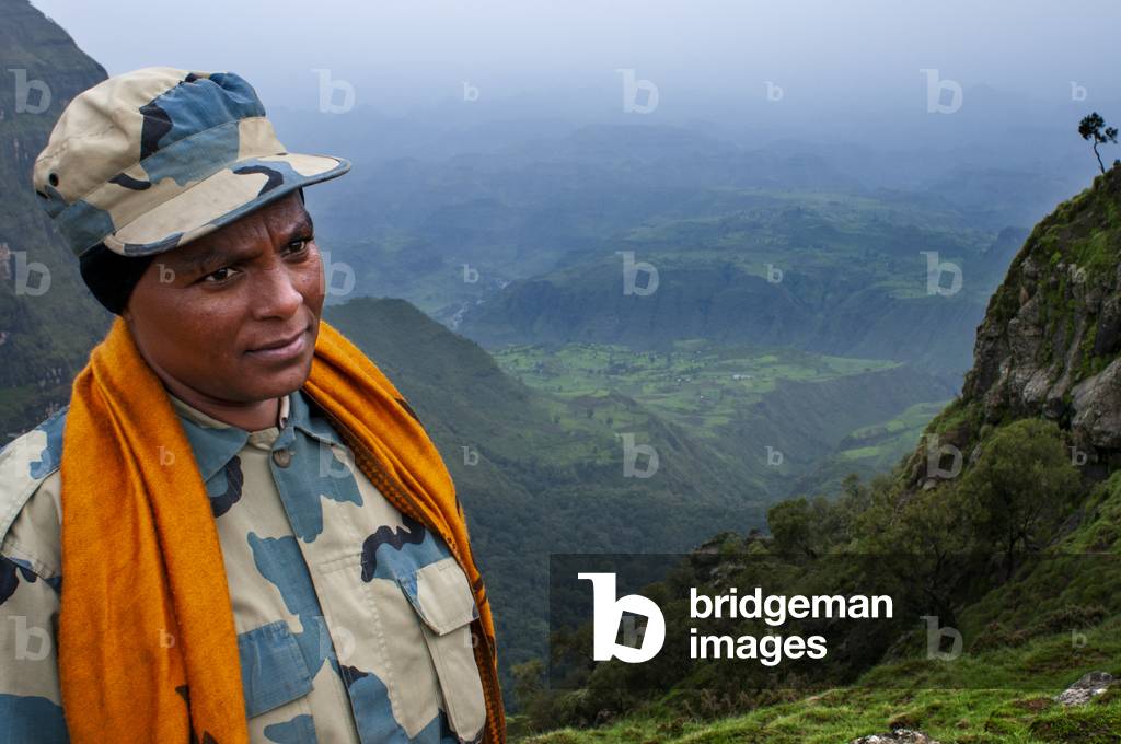 Rangers police in the Simien Mountains National Park, Amhara Region, Ethiopia  (photo)