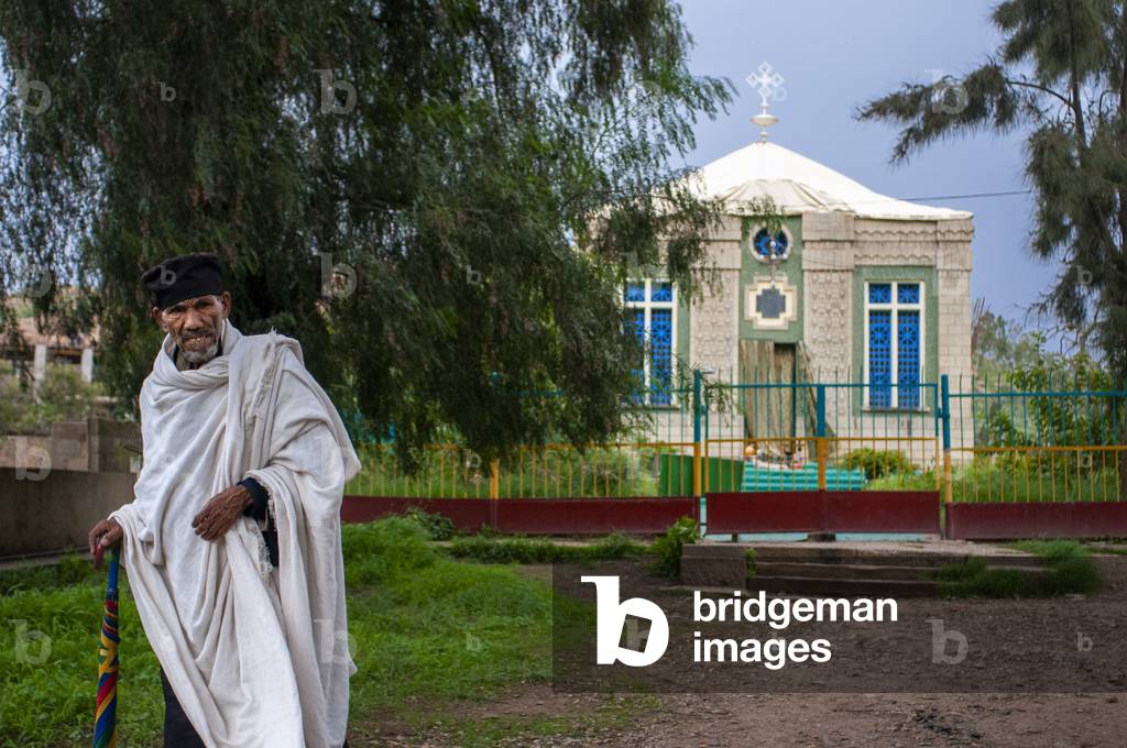 Covenant chapel of the Ethiopian orthodox church at Aksum, Axum, Tigray, Ethiopia. Saint Mary of Zion cathedral and Ark. (photo)