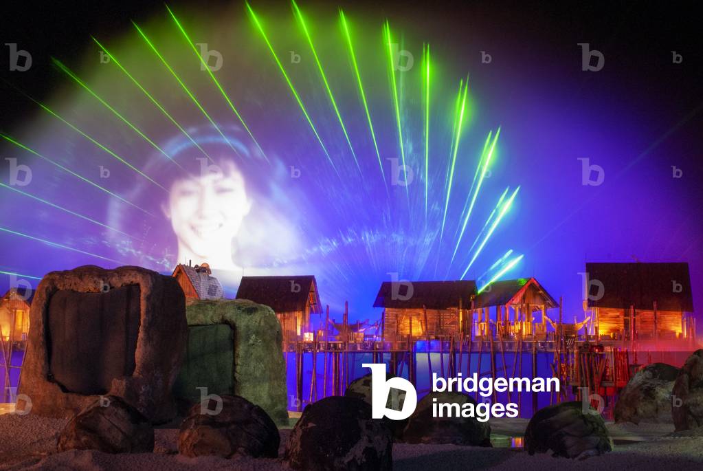 Sentosa show Singapore, Wings of Time, spectacular light show about friendship and courage is staged nightly, Singapore (photo)