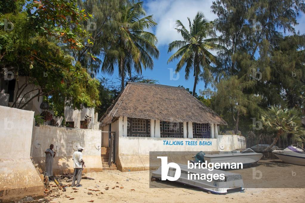 Shela beach in the south of Lamu island archipelago in Kenya, 2020 (photo)
