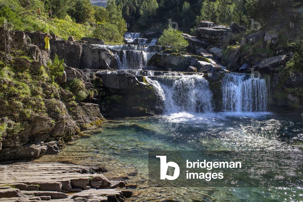 Cola de Caballo waterfall in Ordesa y Monte Perdido National Park,Ordesa, Huesca, 2021 (photo)