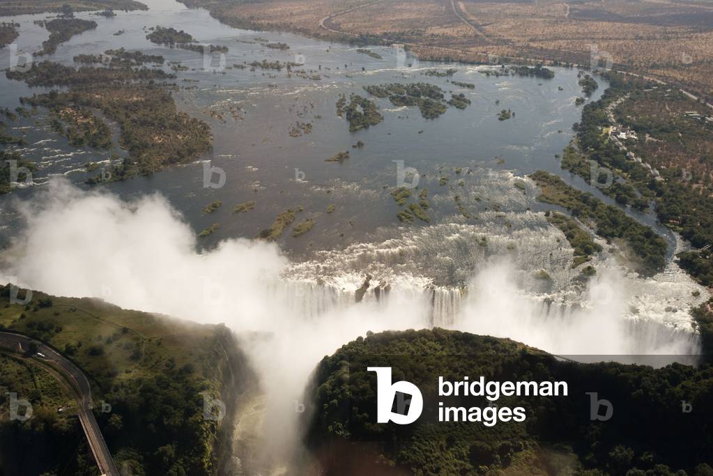 Aerial View of the Victoria Falls, Zambia (photo)