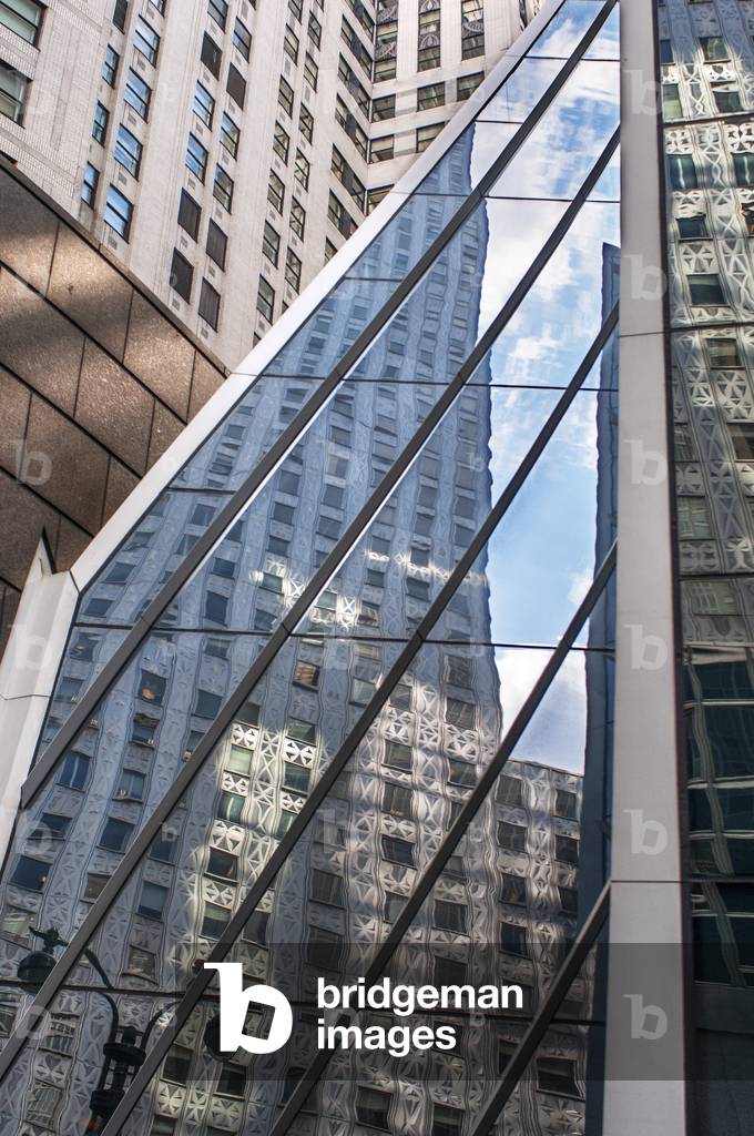 The Chrysler Building reflected, New York City, 2021 (photo)
