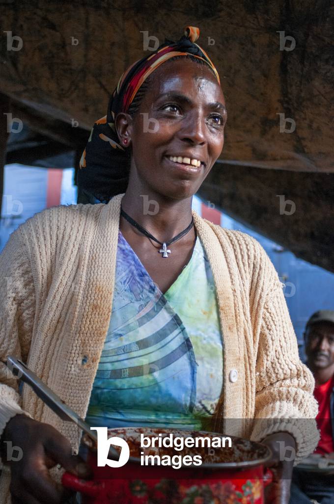 Baptism, celebration of a birth, Hawzen town, Eastern Tigray, Ethiopia (photo)