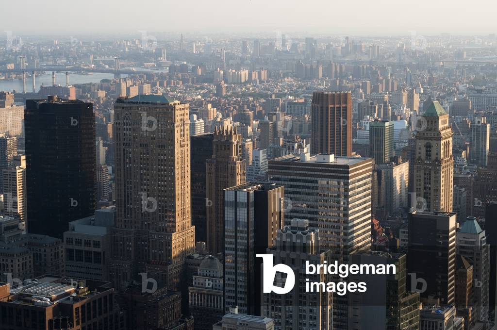 Aerial View of the Midtown West & Theater District, New York, USA (photo)