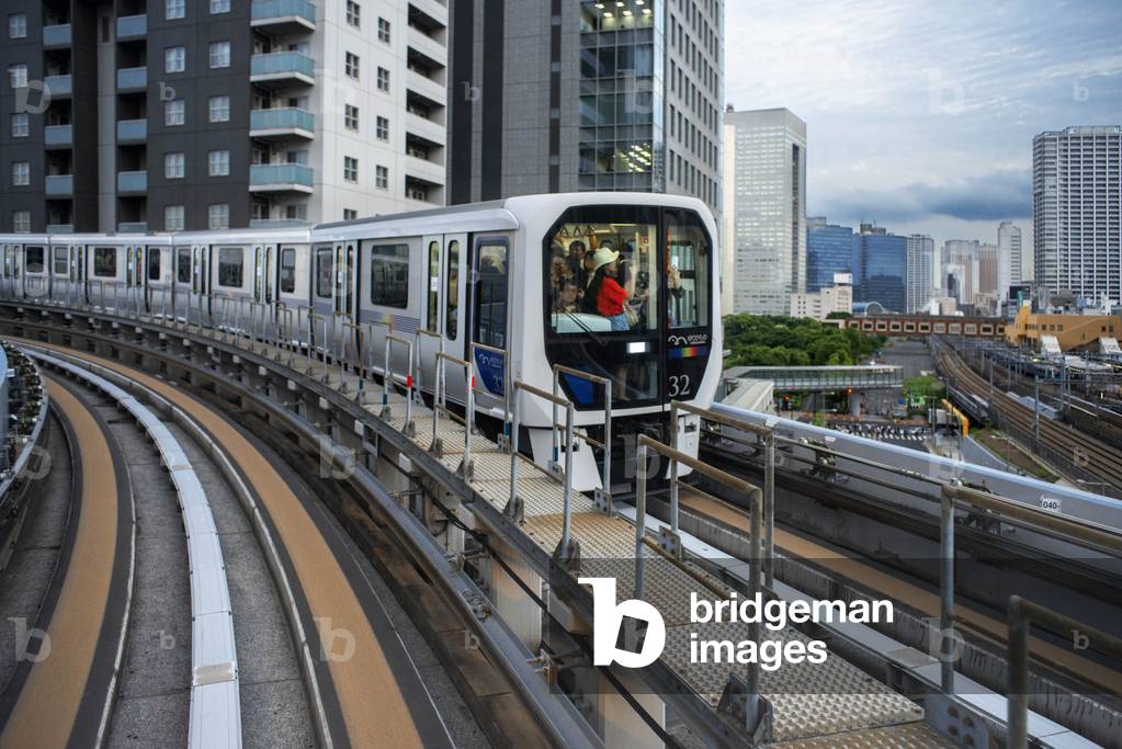 Yurikamome Monorail in Tokyo, Japan, March 2020 (photo)