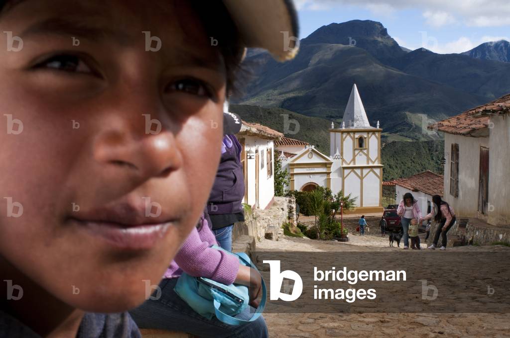 Los Nevados village in andean cordillera Merida state Venezuela (photo)