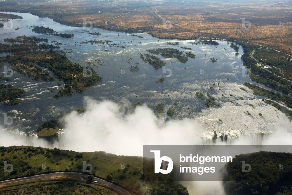 Aerial View of the Victoria Falls, Zambia (photo)