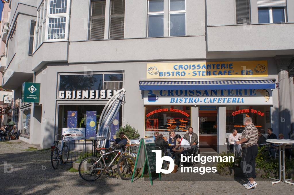 Restaurants and cafes in Kaiserdamm in Berlin Charlottenburg district Germany (photo)
