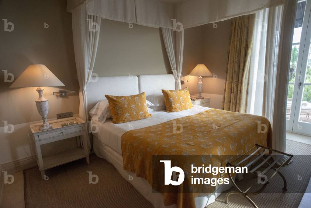 Inside a room in Finca Cortesin hotel in Malaga, Costa del Sol, Andalusia, Spain (photo)