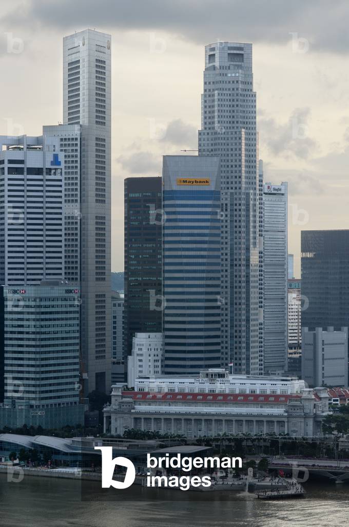 Singapore Flyer, views from inside the largest ferris wheel in the world, Singapore (photo)