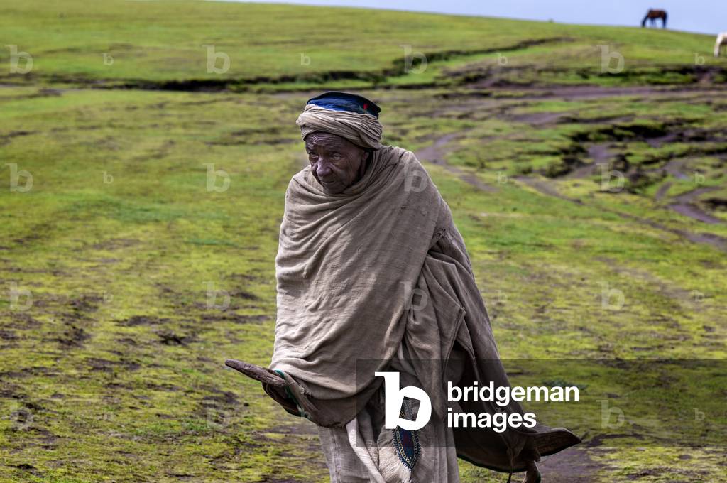Local villagers in the Simien Mountains National Park, Amhara Region, Ethiopia  (photo)
