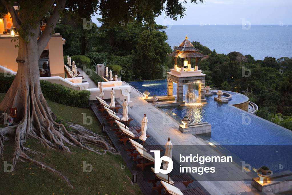 Pool, luxury hotel Pimalai Resort, Kantiang Beach, Ko Lanta or Koh Lanta island, Krabi, Thailand, Asia (photo)