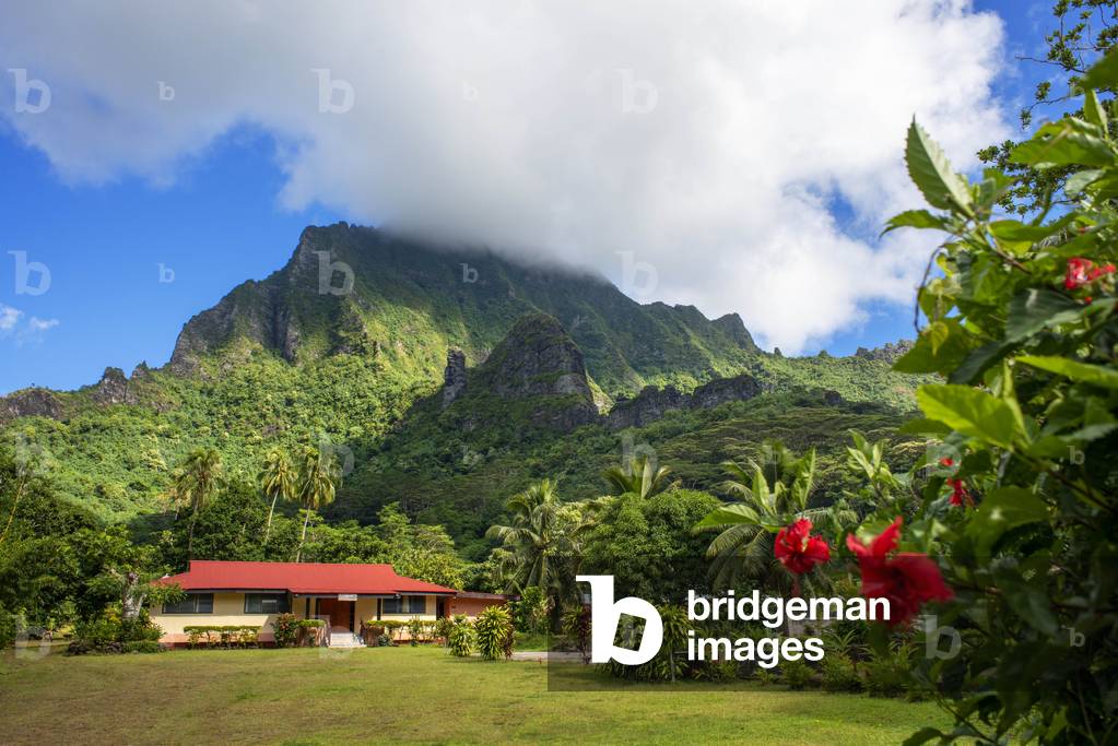 Pentecost Evangelical church in Moorea, French Polynesia, Society Islands, South Pacific, 2020 (photo)