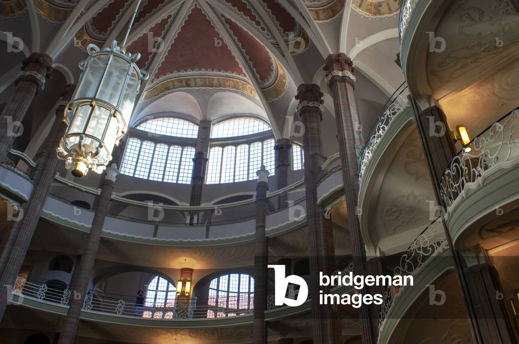 Art Nouveau splendor inside the Landgericht (regional court) building in Berlin-Mitte, Germany (photo)