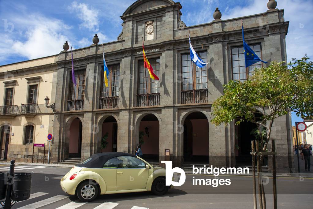 Town hall in La Laguna city on San Cristobal de La Laguna Tenerife Island, Canary Islands, Spain (photo)