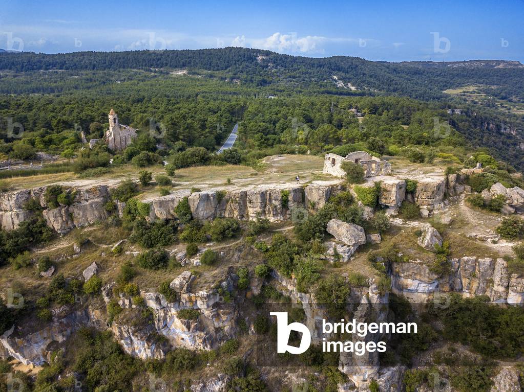 Abandoned village of La Mussara in the Prades mountains, TARRAGONA, 2021 (photo)