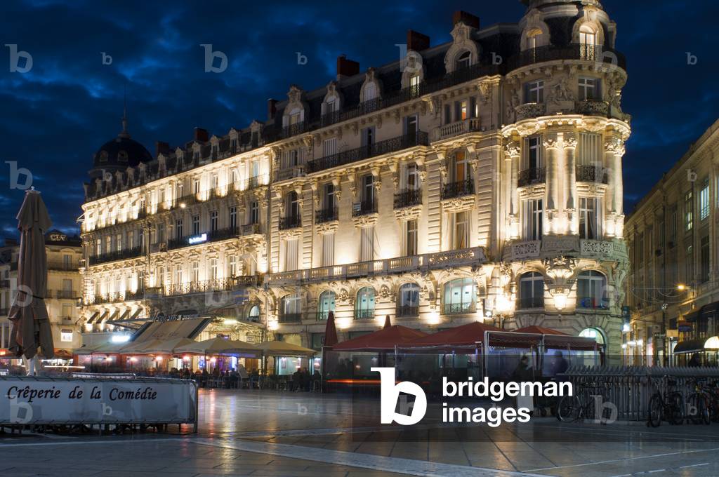 The Café 1893 at the Place de la Comédie, Montpellier, France, 2020 (photo)