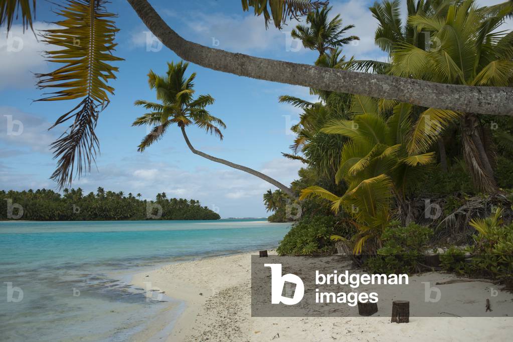 Beach in One Foot Island, Aitutaki, Cook Island, Polynesia , South Pacific Ocean  (photo)
