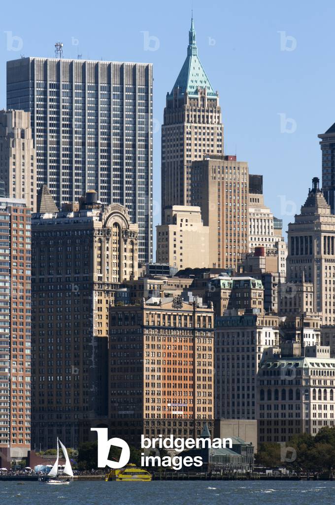 Skyline of Lower Manhattan, financial districk, New York city, USA (photo)