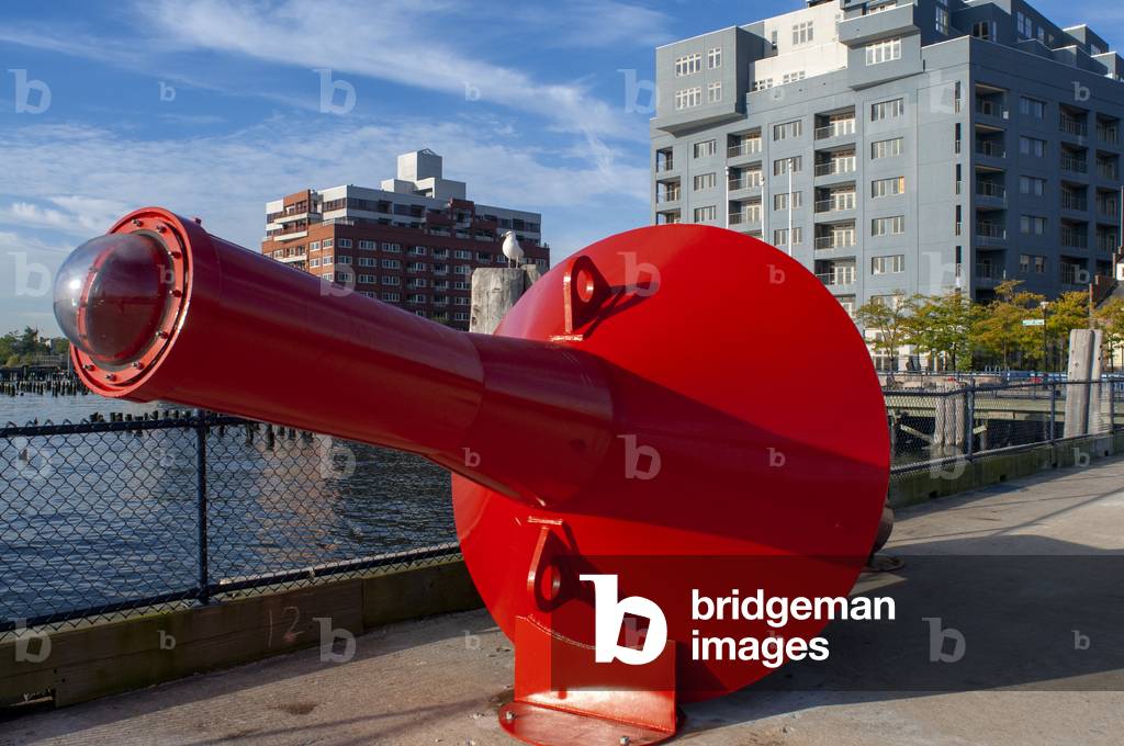 Large buoy on Pier 1. Staten Island pier. New York. NY. USA (photo)
