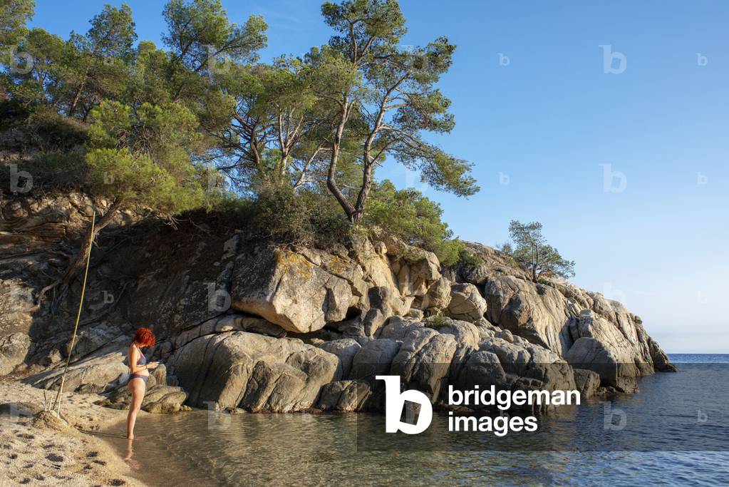 Platja d'Aro, Cala del Pi beach in Costa Brava, Cami de ronda, Girona province, Catalonia, Spain (photo)