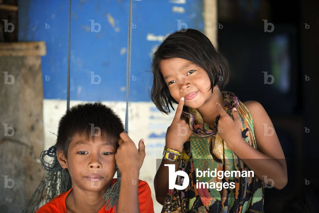 Portrait of two children, Andaman Island, Thailand (photo)