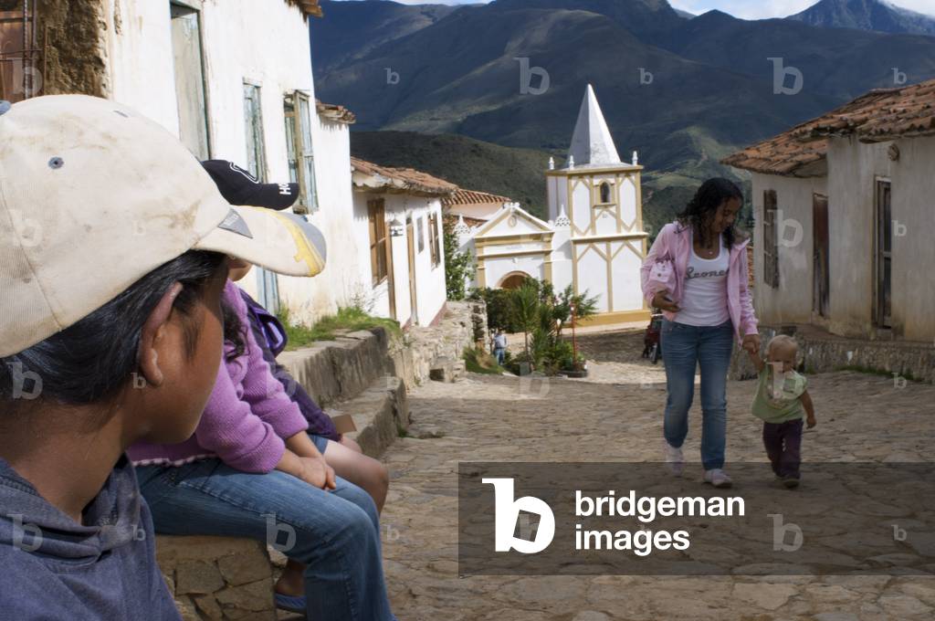 Los Nevados village in andean cordillera Merida state Venezuela (photo)