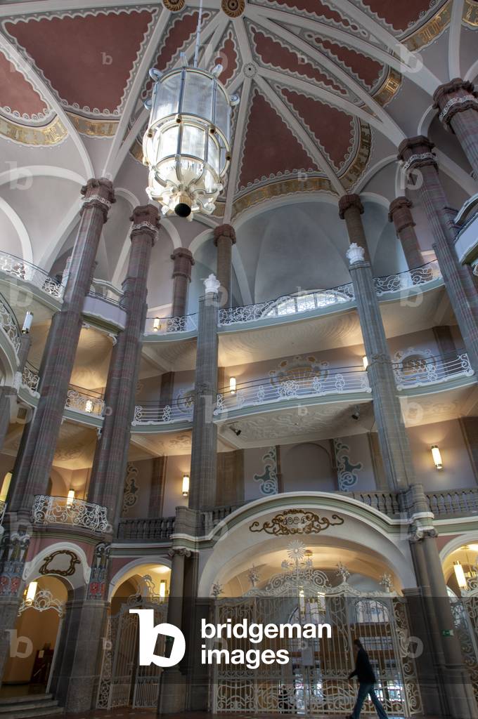 Art Nouveau splendor inside the Landgericht (regional court) building in Berlin-Mitte, Germany (photo)