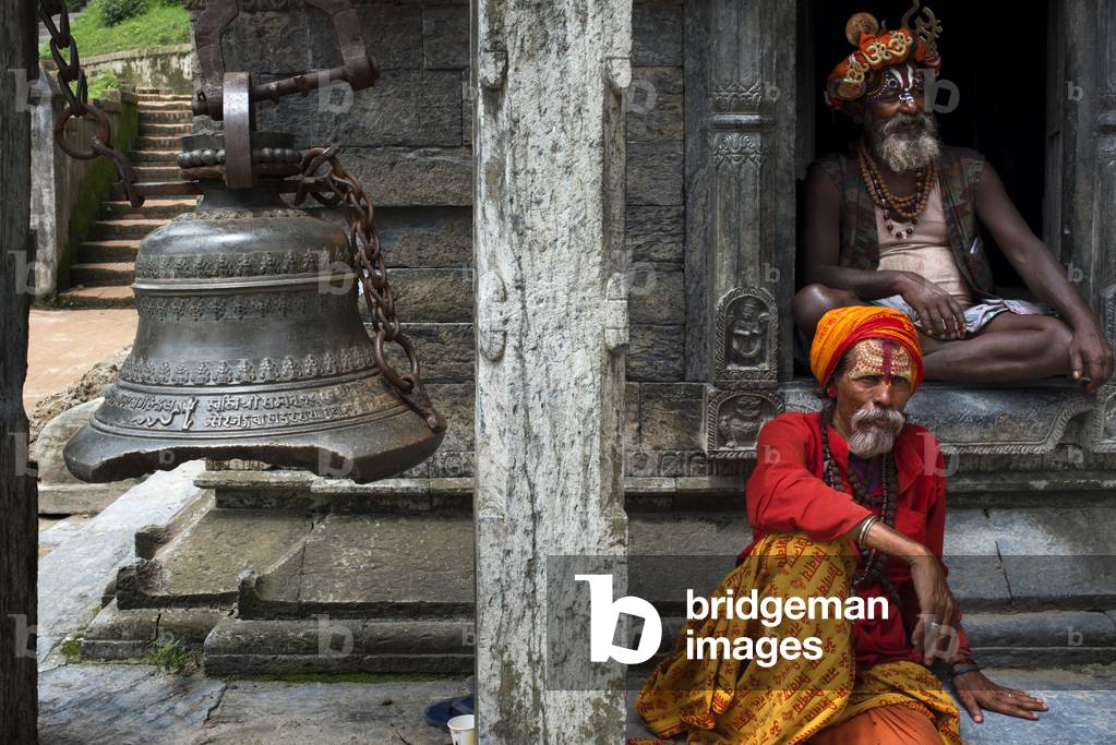 Portrait of a sadhu, Pashupatinath, Kathmandu, Nepal (photo)