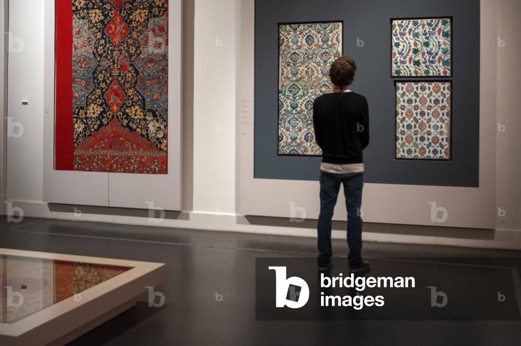 Tapestry in Pergamon Museum, Museumsinsel (Museum Island), Berlin-Mitte, Berlin, Germany (photo)