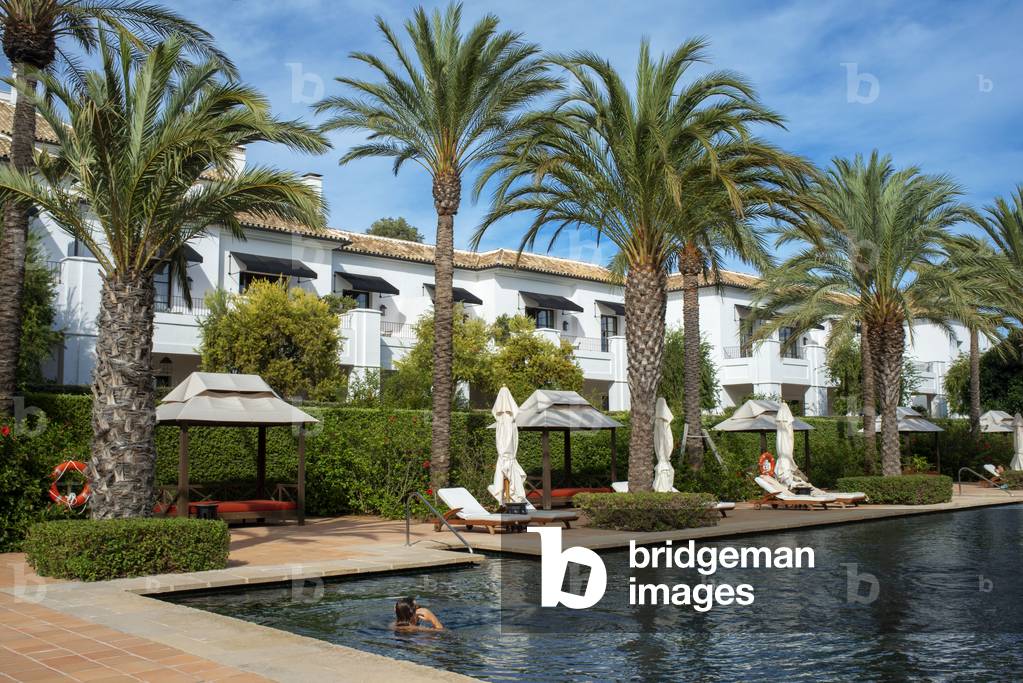 Pool of Finca Cortesin hotel in Malaga, Costa del Sol, Andalusia, Spain (photo)