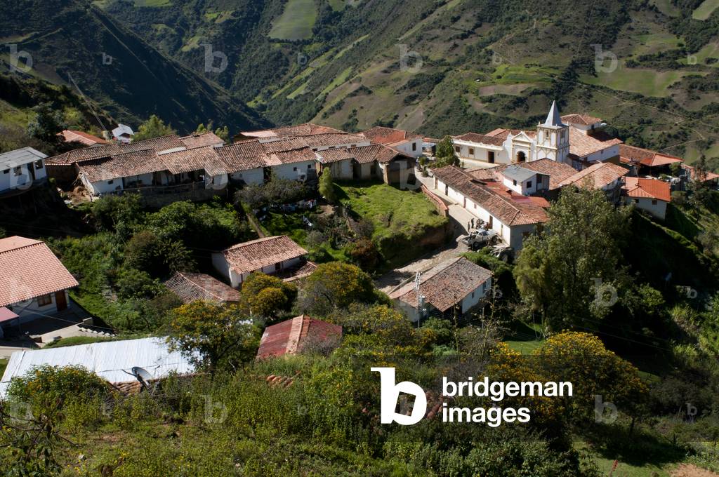 Los Nevados village in andean cordillera Merida state Venezuela (photo)