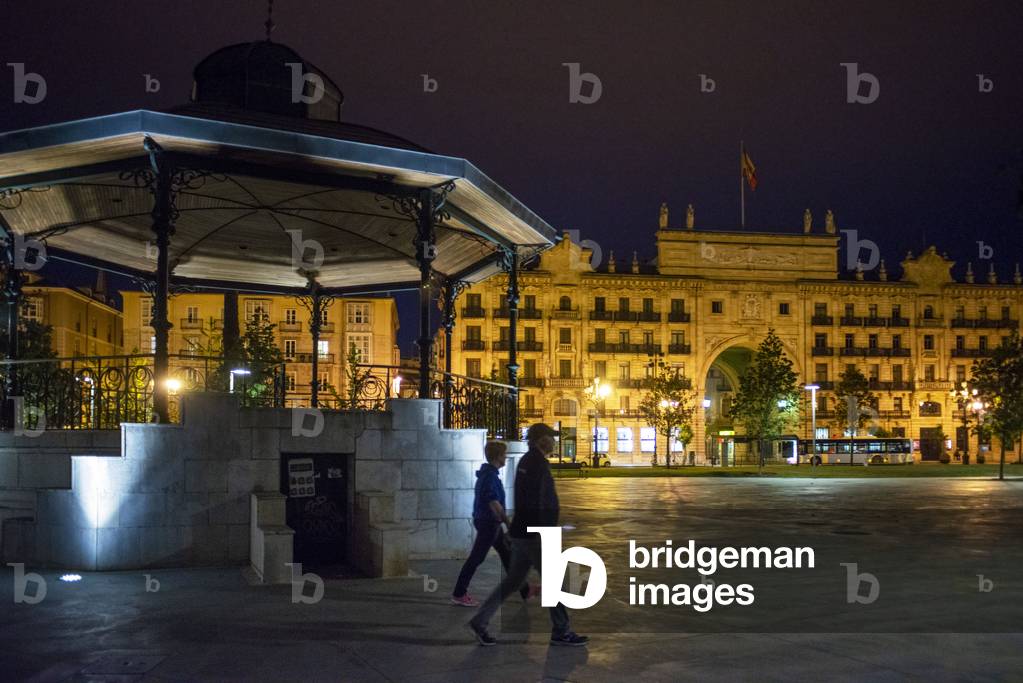Antic quiosk bandstand, Templete of Jardines de Pereda,  Santander, NORTH OF SPAIN, 2021 (photo)