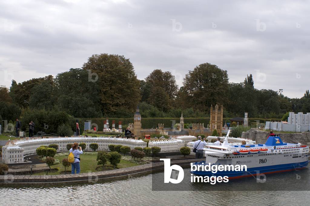 Bruparck Mini Europe Theme Park, Brussels, Belgium, Aerial view of Mini-Europe (photo)