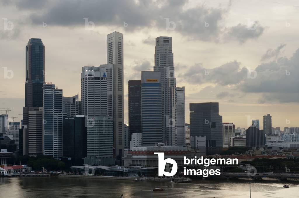 Singapore Flyer, views from inside largest ferris wheel in the world, Singapore (photo)