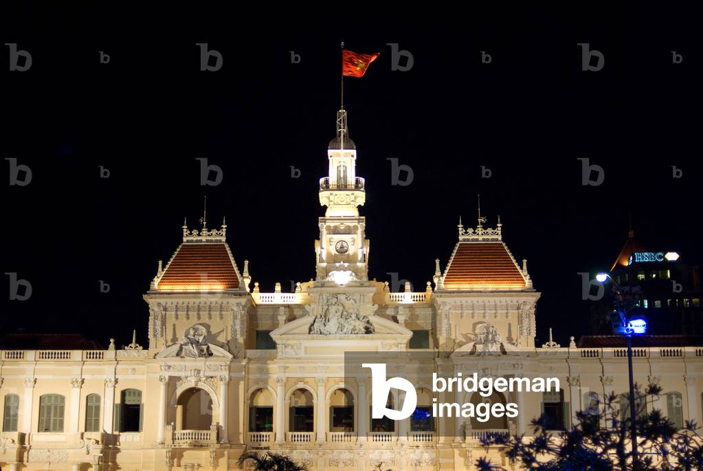 Hotel de Ville, Ho Chi Minh City, HSBC bank, Ho Chi Minh Statue, People's Committee Building, Saigon, Vietnam (photo)