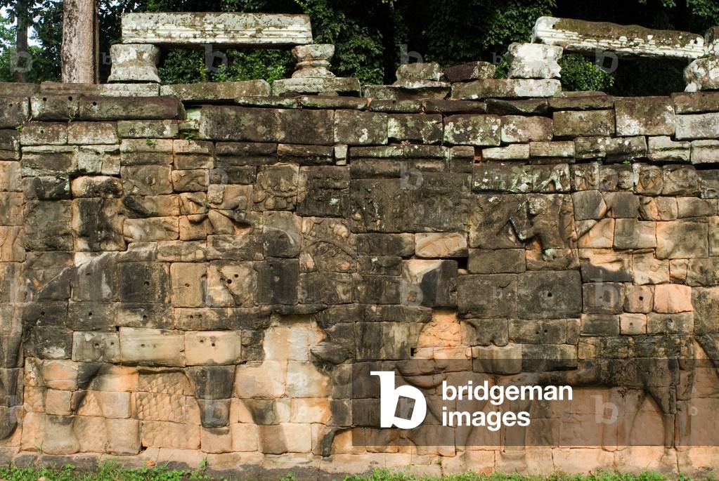 Relief of an Elephant, Terrace of Elephants Angkor Siem Reap, Cambodia (photo)