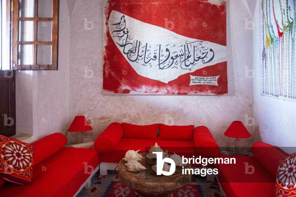 Inside Lamu Patio Luxury House Hotel, Lamu island, Kenya, 2020 (photo)